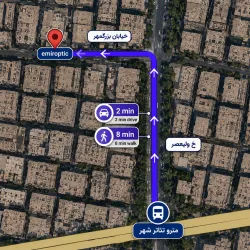 مسیر مترو به فروشگاه