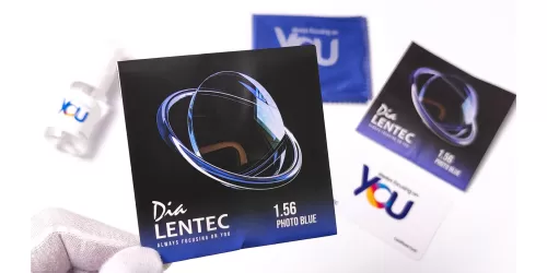 عدسی بلوکنترل فتوکرومیک کره ای لنتک Lentec PhotoBlue 1.56