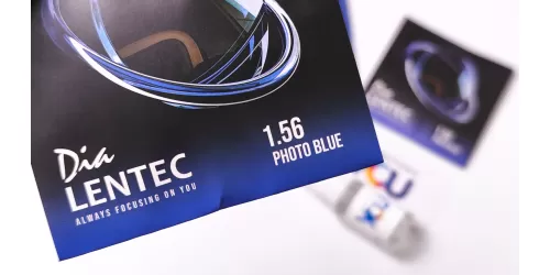 عدسی بلوکنترل فتوکرومیک کره ای لنتک Lentec PhotoBlue 1.56