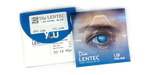 توتال بلو کره ای لنتک Lentec 1.56 Total Blue