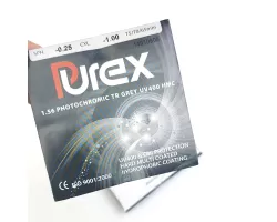 عدسی فتوکرومیک آنتی رفلکس دودی پیورکس Purex Photochromic Grey 1.56