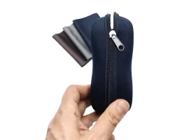 سه عدد دستمال + جلد زیپی بزرگ