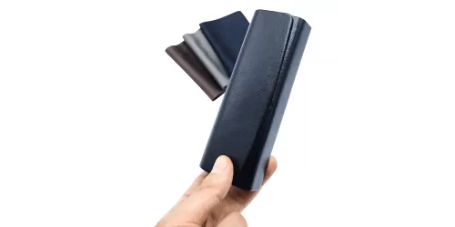 سه عدد دستمال + جلد چرمی پرسولی بزرگ