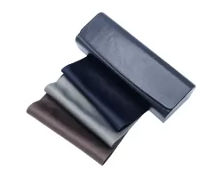 سه عدد دستمال + جلد چرمی پرسولی بزرگ