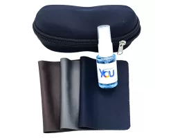 جلد زیپی بزرگ + 3 عدد دستمال + اسپری