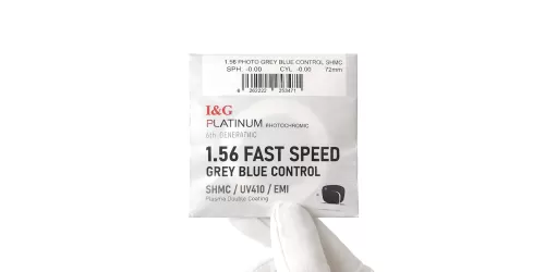 عدسی بلوکنترل فتوکرومیک کره ای آی اند جی I&G PhotoBlue 1.56 Gray