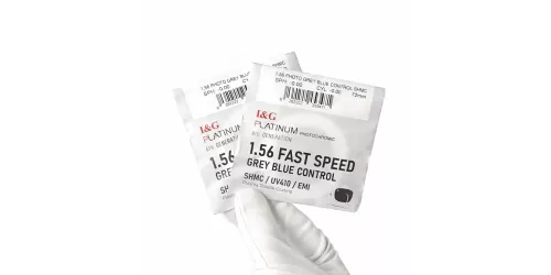 عدسی بلوکنترل فتوکرومیک کره ای آی اند جی I&G PhotoBlue 1.56 Gray