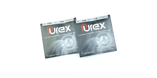 عدسی فتوکرومیک آنتی رفلکس دودی پیورکس Purex Photochromic Grey 1.56