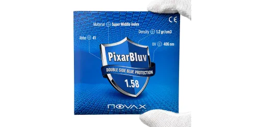 عدسی بلوکنترل نوواکس ترکیه Novax 1.58 Pixarblue