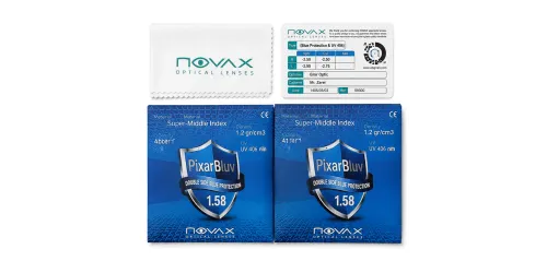 عدسی بلوکنترل نوواکس ترکیه Novax 1.58 Pixarblue