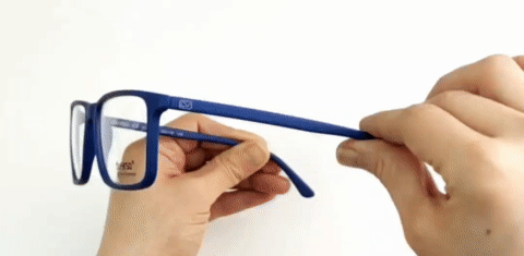 عینک مردانه طبی آبی کاربنی مات